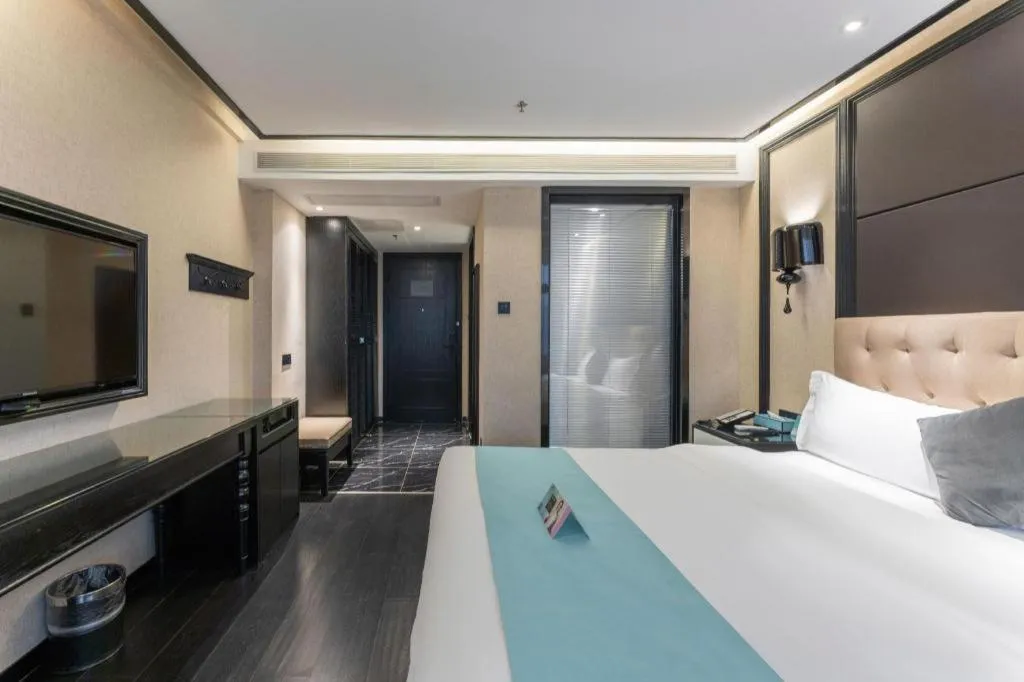 Bed in Xana Hotelle·Nanchang Bayi Square Metro Station