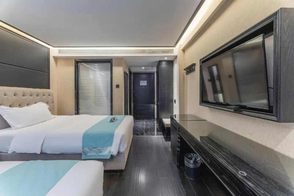 Bed in Xana Hotelle·Nanchang Bayi Square Metro Station