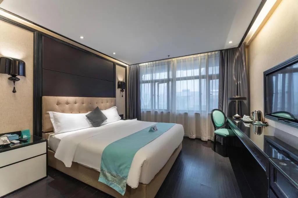 Bed in Xana Hotelle·Nanchang Bayi Square Metro Station