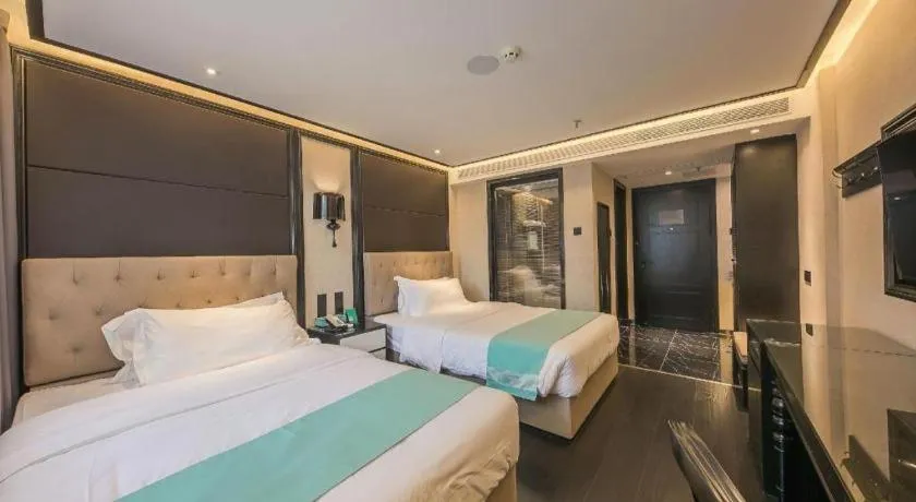 Bed in Xana Hotelle·Nanchang Bayi Square Metro Station