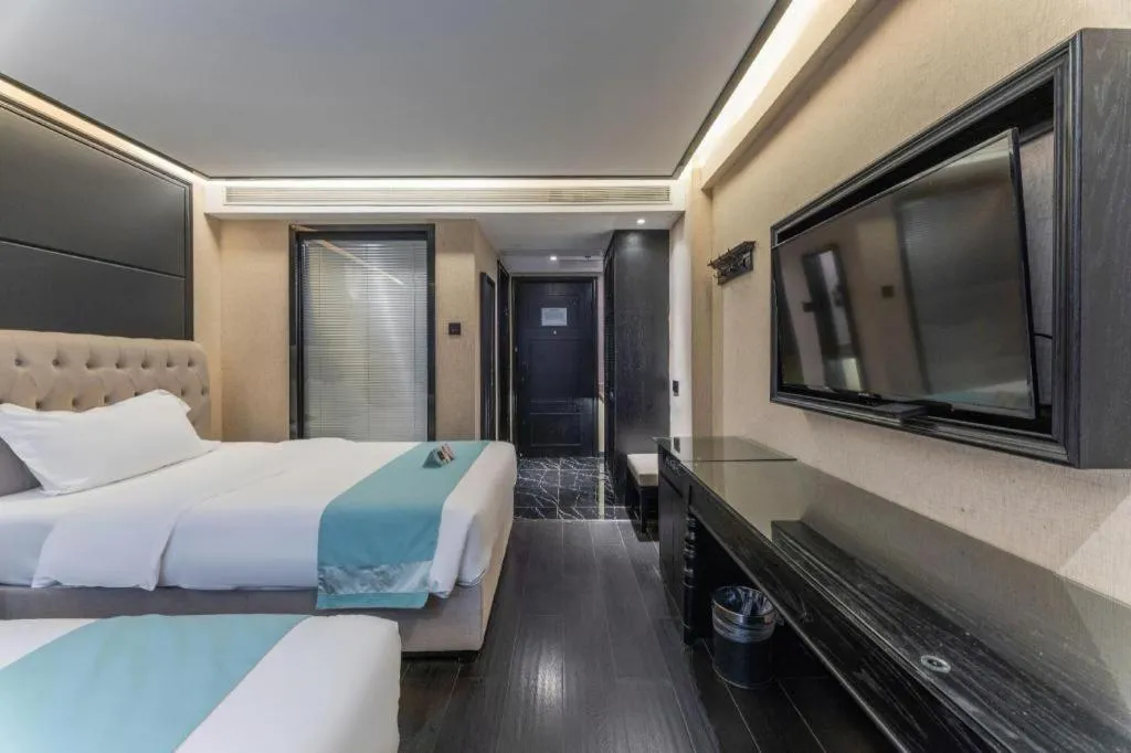 Bed in Xana Hotelle·Nanchang Bayi Square Metro Station