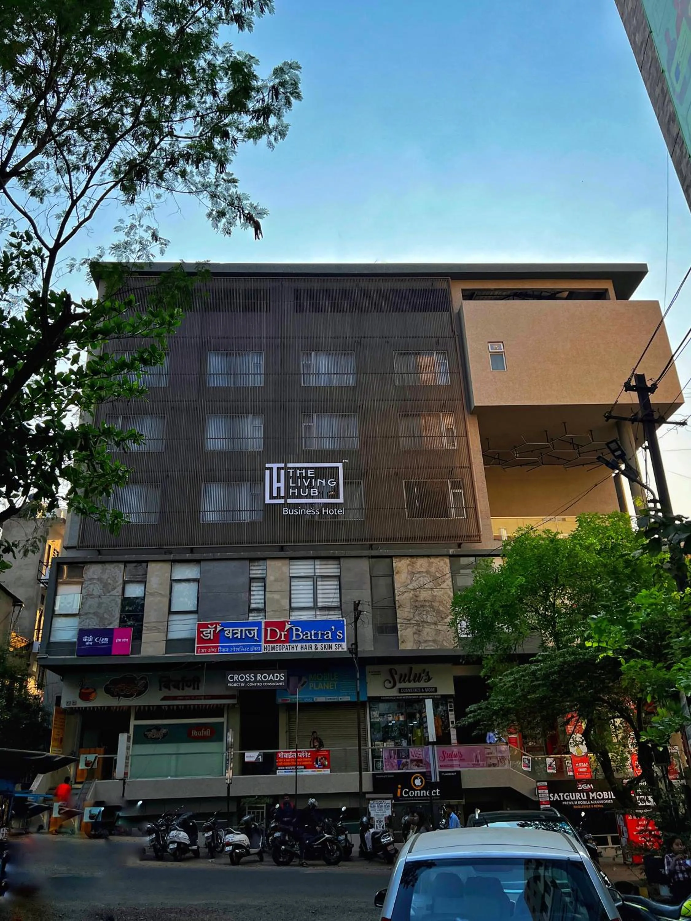 Property building in The Living Hub Business Hotel, Kolhapur