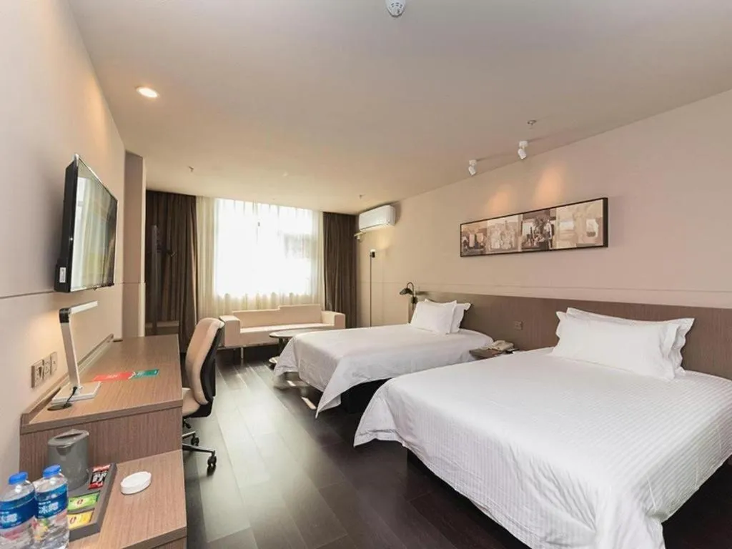 Bed in Jinjiang Inn Select Xuzhou High-speed Railway Station Kunpeng Road