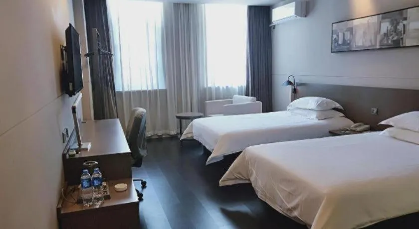 Bed in Jinjiang Inn Select Xuzhou High-speed Railway Station Kunpeng Road