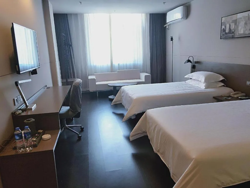 Bed in Jinjiang Inn Select Xuzhou High-speed Railway Station Kunpeng Road