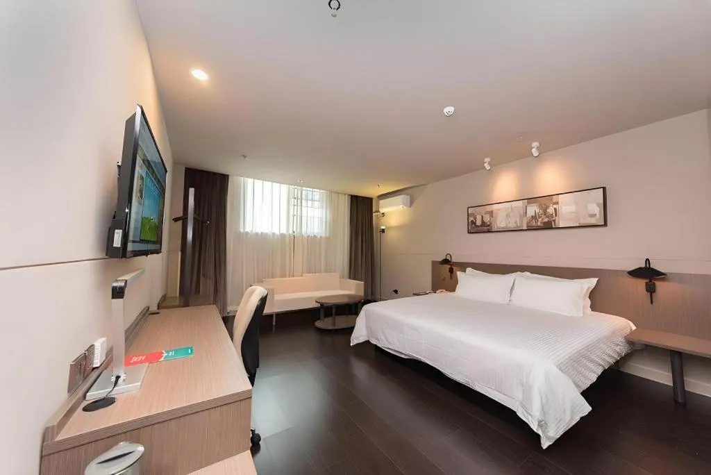 Bed in Jinjiang Inn Select Xuzhou High-speed Railway Station Kunpeng Road