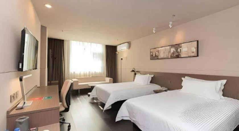 Bed in Jinjiang Inn Select Xuzhou High-speed Railway Station Kunpeng Road