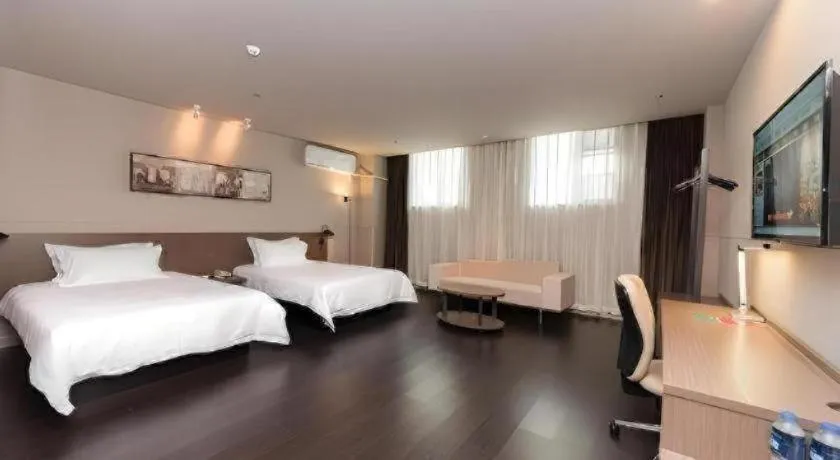 Bed in Jinjiang Inn Select Xuzhou High-speed Railway Station Kunpeng Road
