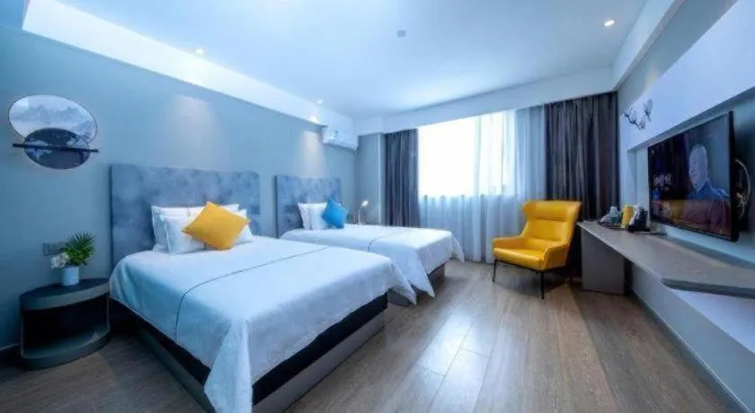 Bed in Magnotel Chengdu Kuanzhai Alley Tongjin Bridge Hotel