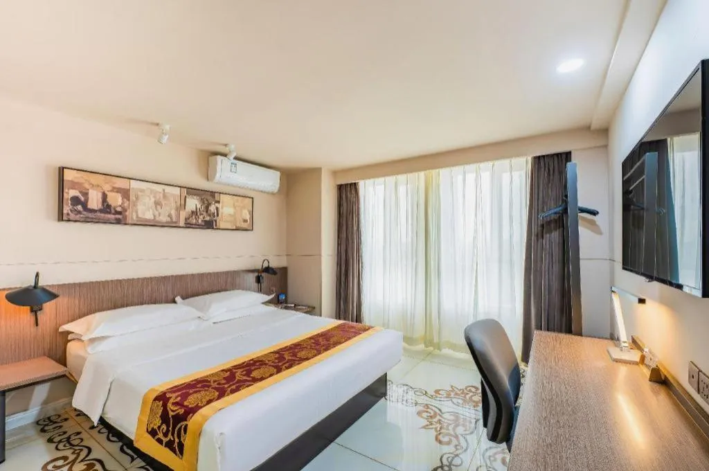 Bed in Jinjiang Inn Select Changchun Yuanda Street