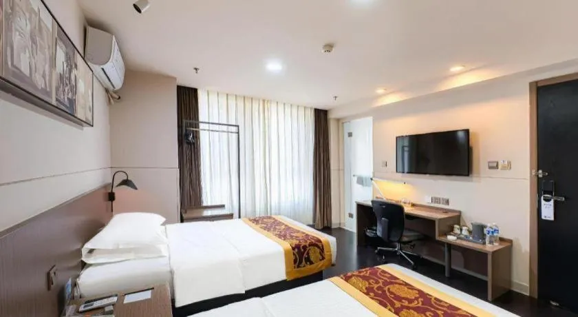 Bed in Jinjiang Inn Select Changchun Yuanda Street
