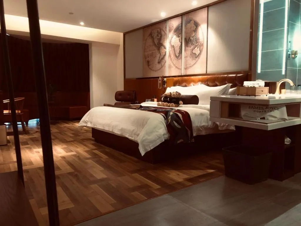 Bed in James Joyce Coffetel·Nanchong Southern Government Center