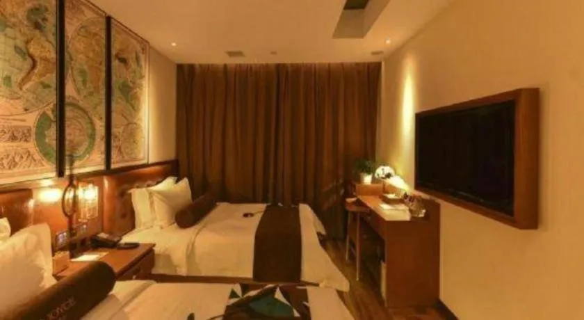 Bed in James Joyce Coffetel·Beijing Yizhuang Development Zone Dazu Square Tongji Road