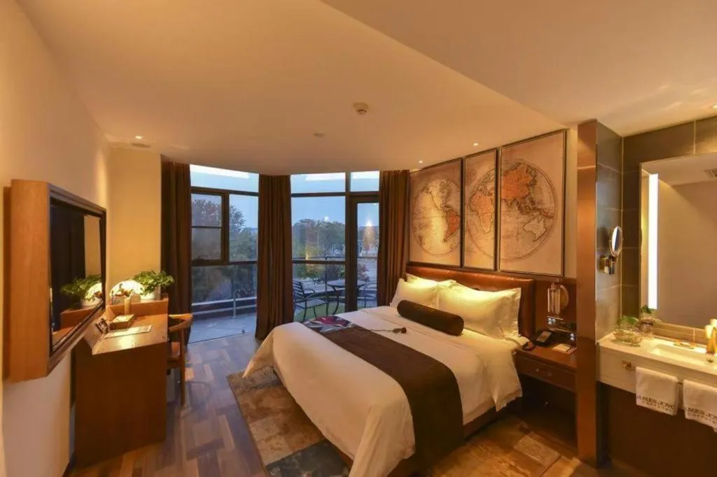 Bed in James Joyce Coffetel·Beijing Yizhuang Development Zone Dazu Square Tongji Road