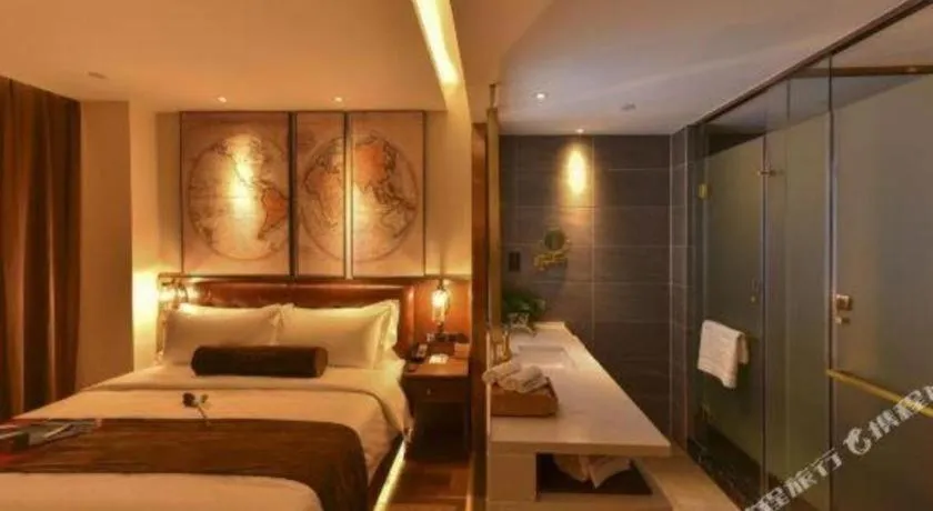 Bed in James Joyce Coffetel·Beijing Yizhuang Development Zone Dazu Square Tongji Road