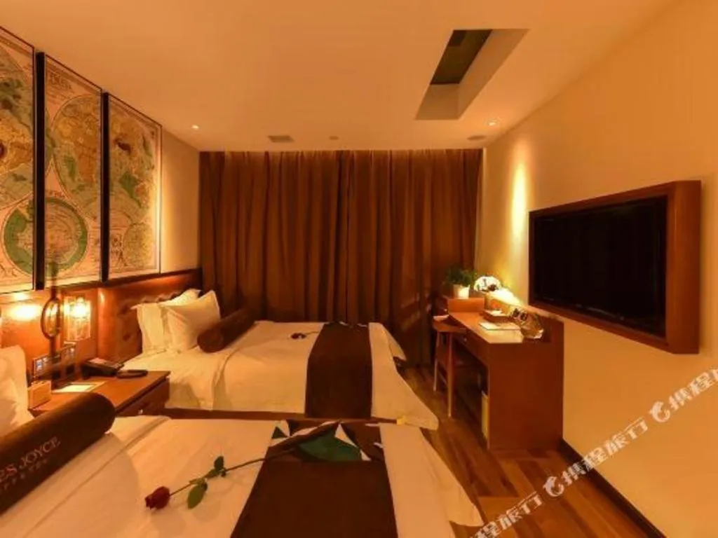 Bed in James Joyce Coffetel·Beijing Yizhuang Development Zone Dazu Square Tongji Road
