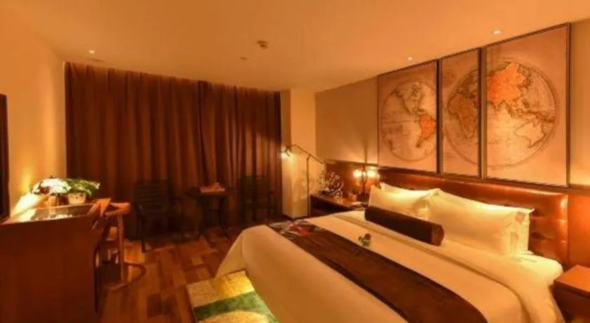 Bed in James Joyce Coffetel·Beijing Yizhuang Development Zone Dazu Square Tongji Road