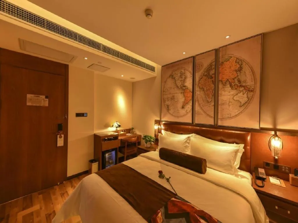 Bed in James Joyce Coffetel·Beijing Yizhuang Development Zone Dazu Square Tongji Road