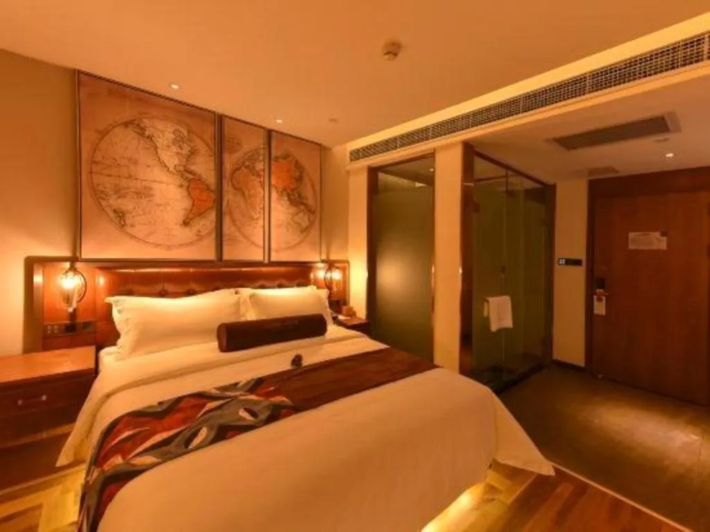 Bed in James Joyce Coffetel·Beijing Yizhuang Development Zone Dazu Square Tongji Road