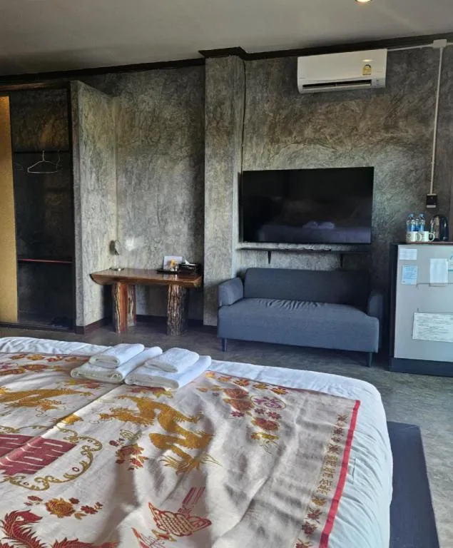 Bed in Baan Hom Muen Li