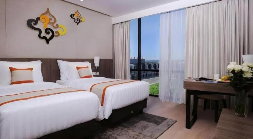 Bed in Patra Cirebon Hotel & Convention