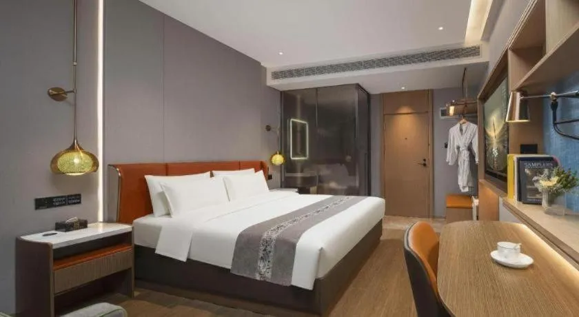 Bed in PAI Hotel·Chengdu Jintang Huaikou Huaizhou Avenue
