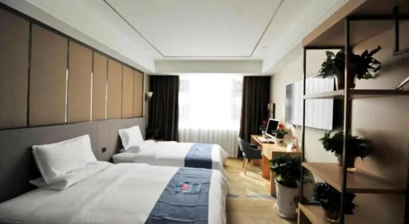 Bed in PAI Hotel·Chengdu Jintang Huaikou Huaizhou Avenue