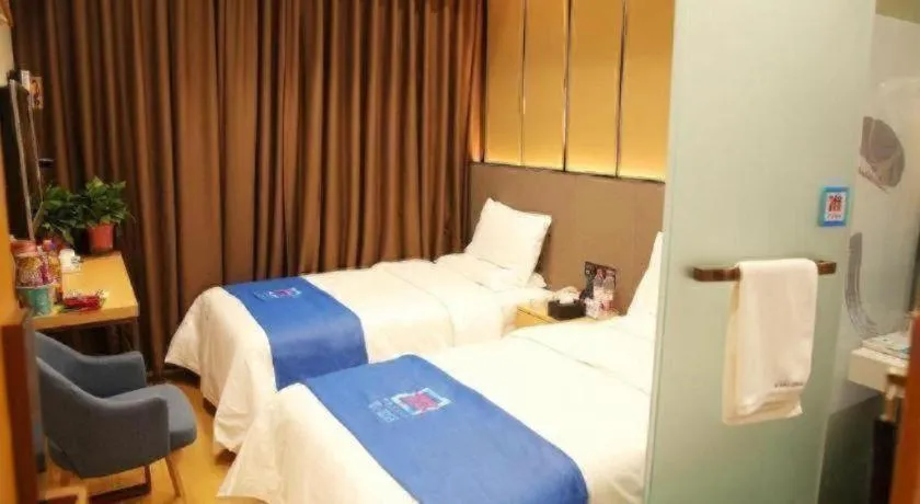 Bed in PAI Hotel·Chengdu Jintang Huaikou Huaizhou Avenue