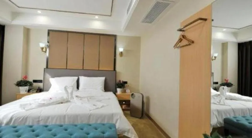 Bed in PAI Hotel·Chengdu Jintang Huaikou Huaizhou Avenue