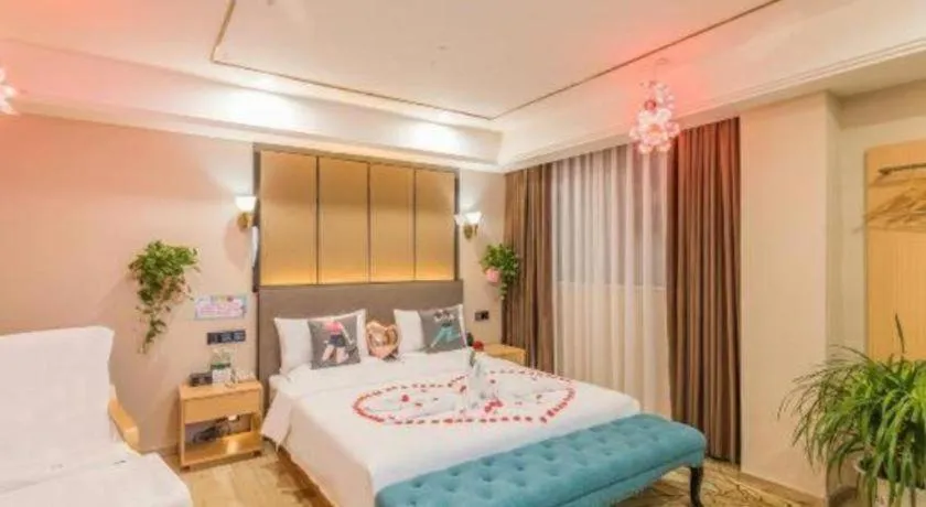 Bed in PAI Hotel·Chengdu Jintang Huaikou Huaizhou Avenue