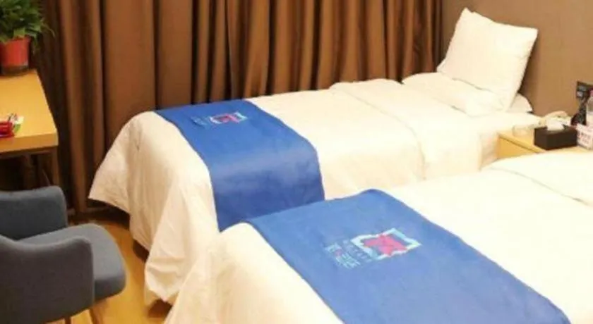 Bed in PAI Hotel·Chengdu Jintang Huaikou Huaizhou Avenue
