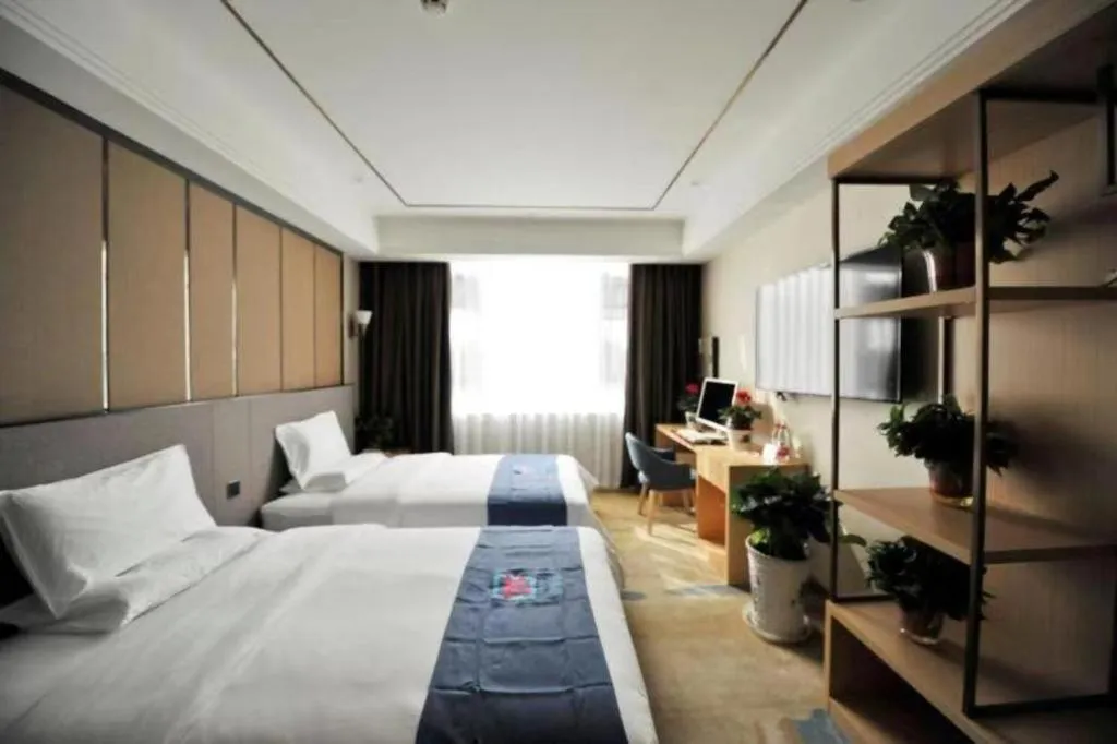 Bed in PAI Hotel·Chengdu Jintang Huaikou Huaizhou Avenue