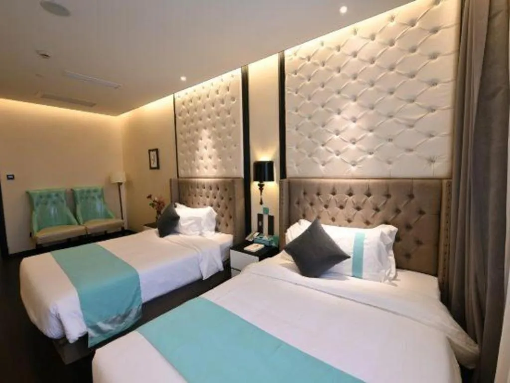 Bed in Xana Hotelle Shaghai Hongqiao Hub National Exhibition Center Qibao Lianming Road