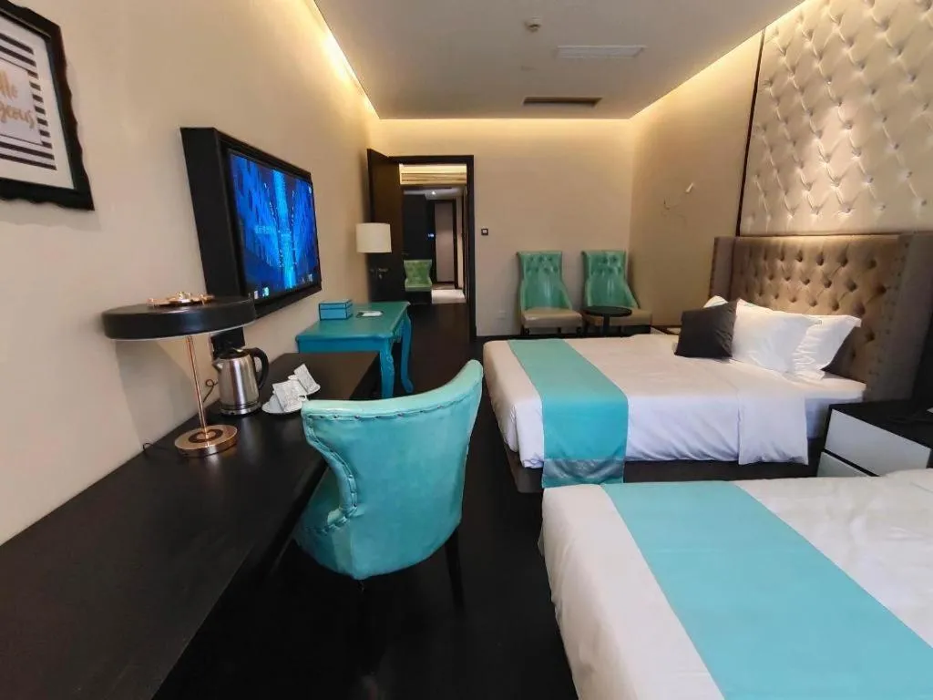 Bed in Xana Hotelle Shaghai Hongqiao Hub National Exhibition Center Qibao Lianming Road