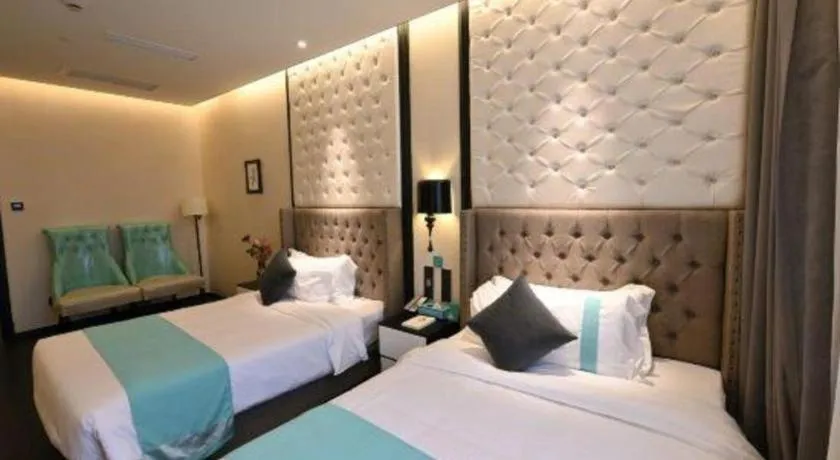 Bed in Xana Hotelle Shaghai Hongqiao Hub National Exhibition Center Qibao Lianming Road