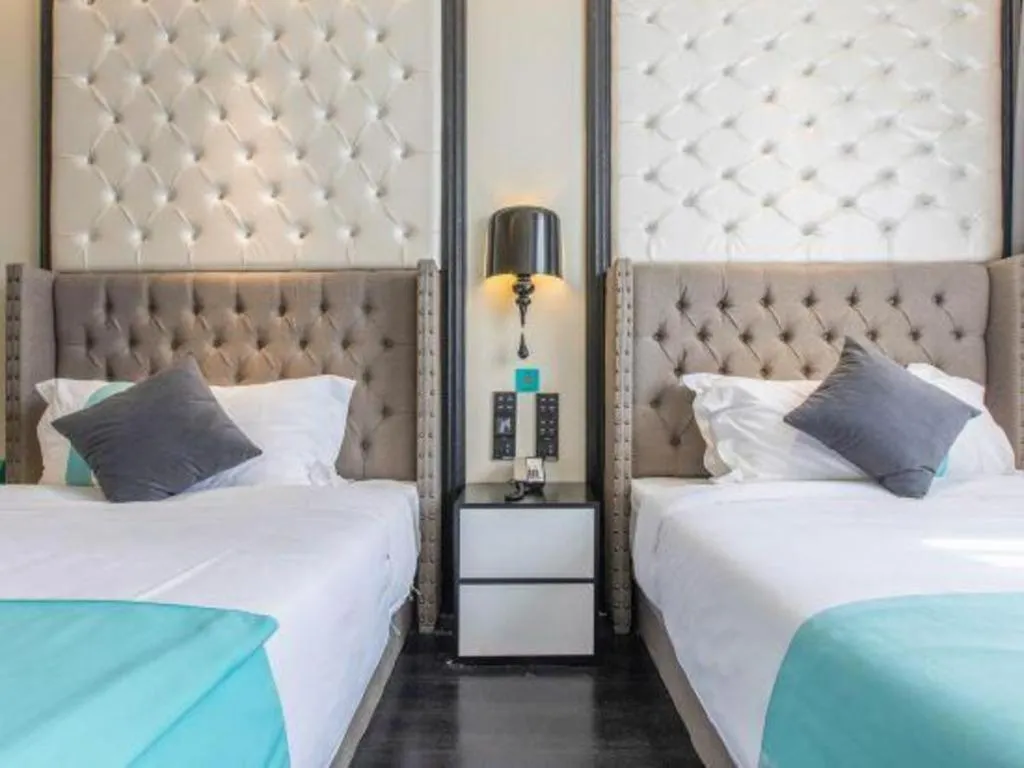 Bed in Xana Hotelle Shaghai Hongqiao Hub National Exhibition Center Qibao Lianming Road