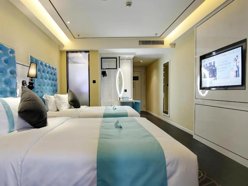 Bed in Xana Hotelle Chengdu Dafeng Huirong Plaza Longhu Street