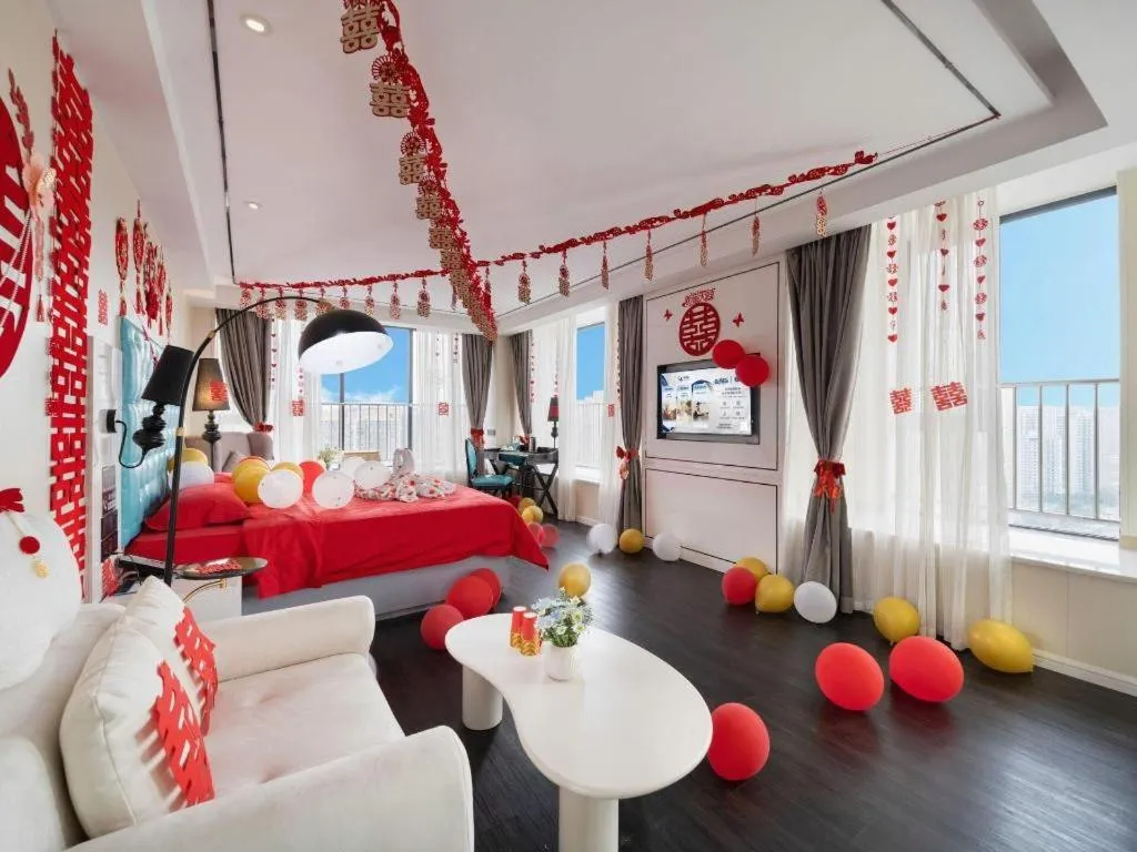 Bed in Xana Hotelle Chengdu Dafeng Huirong Plaza Longhu Street