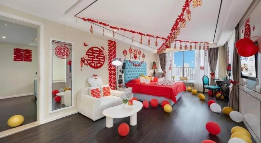 Bed in Xana Hotelle Chengdu Dafeng Huirong Plaza Longhu Street