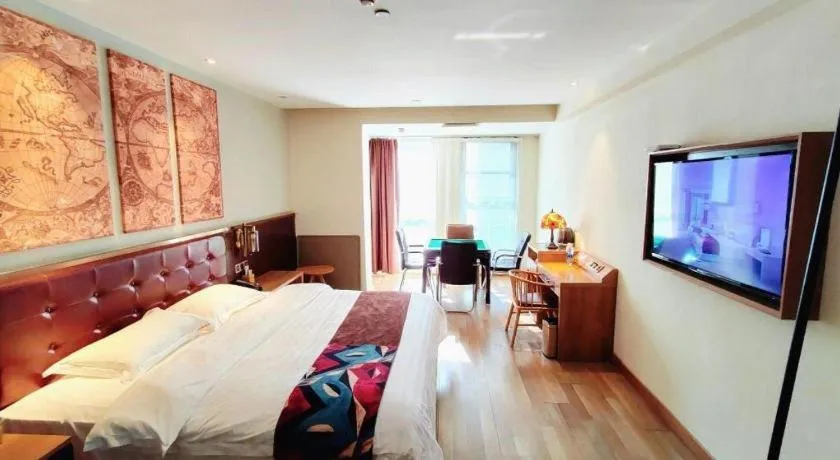 Bed in James Joyce Coffetel Zhengzhou CBD Exhibition Center Provincial People's Hospital