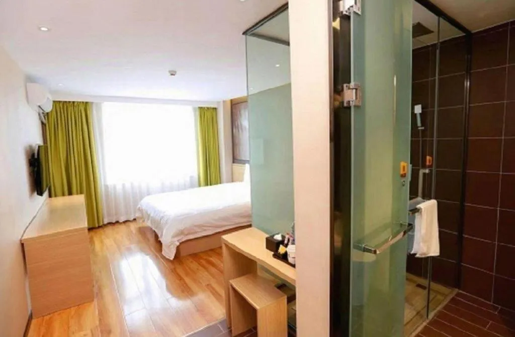 Bed in IU Hotel·Jiayuguan People's Shopping Mall