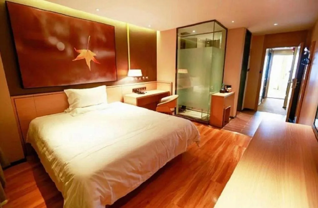 Bed in IU Hotel·Jiayuguan People's Shopping Mall