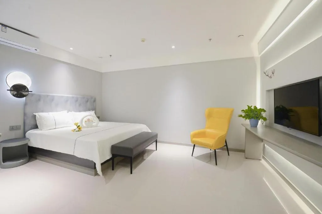 Bed in Magnotel Hotel Jining Yanzhou Metro Station Jiuxianqiao South Road