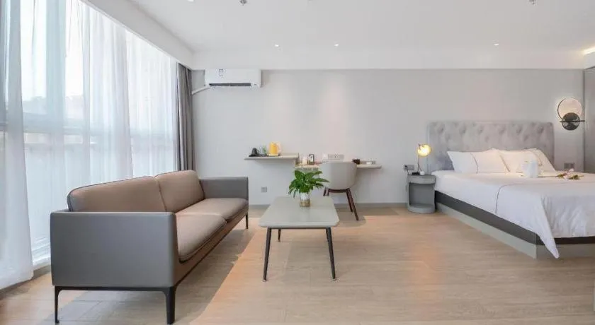 Bed in Magnotel Hotel Jining Yanzhou Metro Station Jiuxianqiao South Road