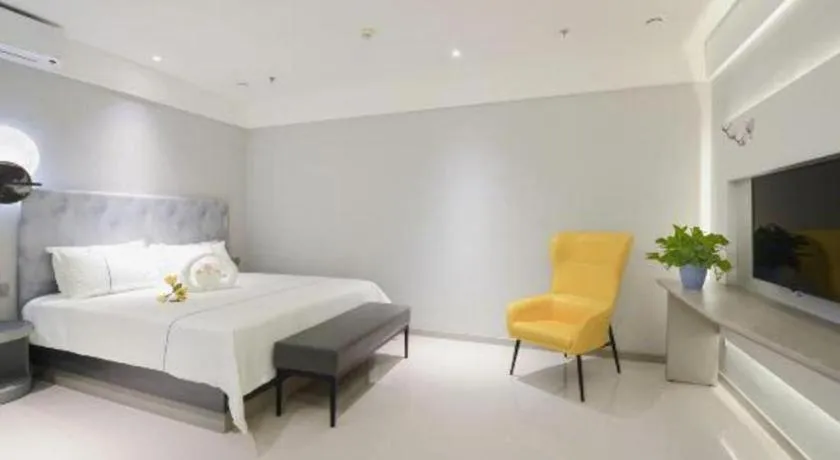 Bed in Magnotel Hotel Jining Yanzhou Metro Station Jiuxianqiao South Road