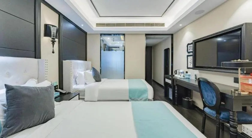 Bed in Xana Hotelle Zhengzhou North Passenger Terminal North University Town