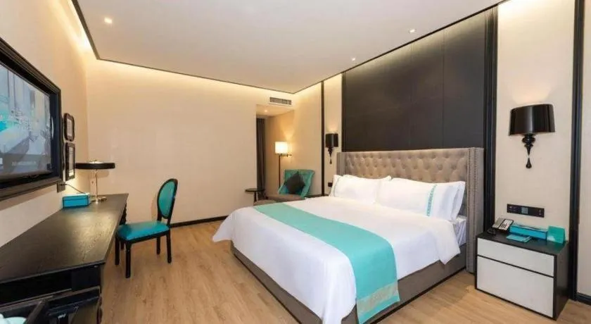 Bed in Xana Hotelle Chengdou Xindu Sanhechang Metro Station