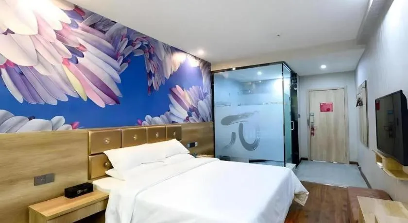 Bed in PAI Hotel·Linfen Hongdong Lily Town