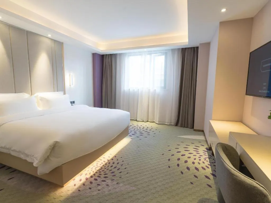 Bed in Lavande Hotel·Wuhan Jianghan Road Wanda Plaza