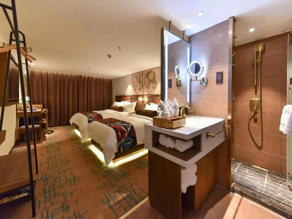 Bed in James Joyce Coffetel·Beijing South Muxiyuan Metro Station